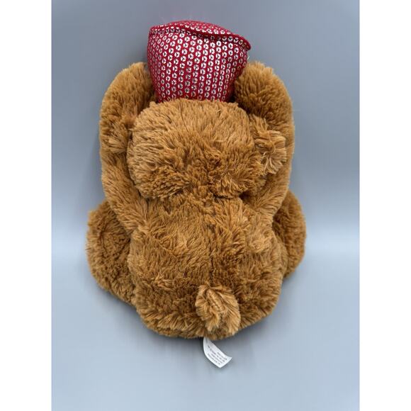 Teddy Bear Plush Holding Honey Pot Over Head 12” Stuffed Animal Toy - Picture 4 of 6